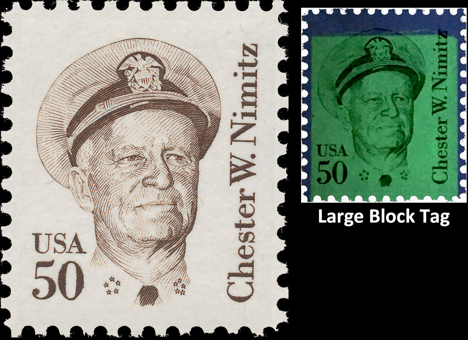 Modern U.S. Stamps: Scott 1869, 50c Chester W. Nimitz