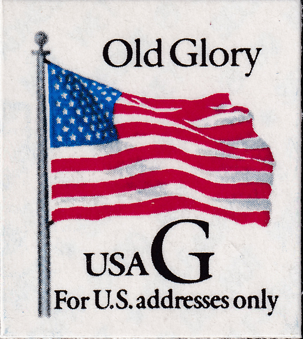 Modern U.S. Stamps: Scott 2886, (32c) Rate Change Black G-Old Glory ...